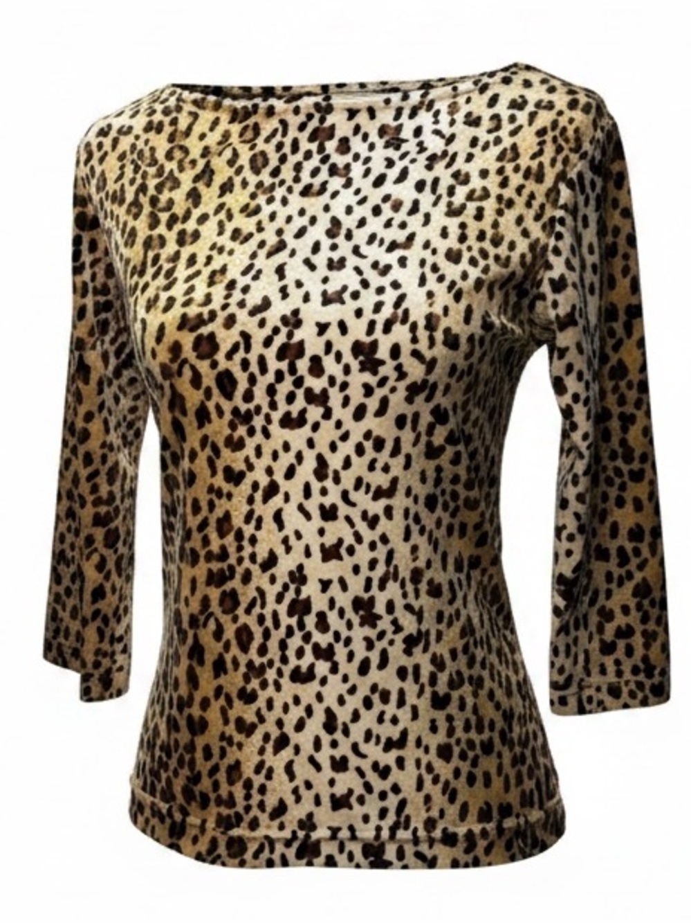 Limited Too Tan and Black Leopard Print Top Juniors size XL